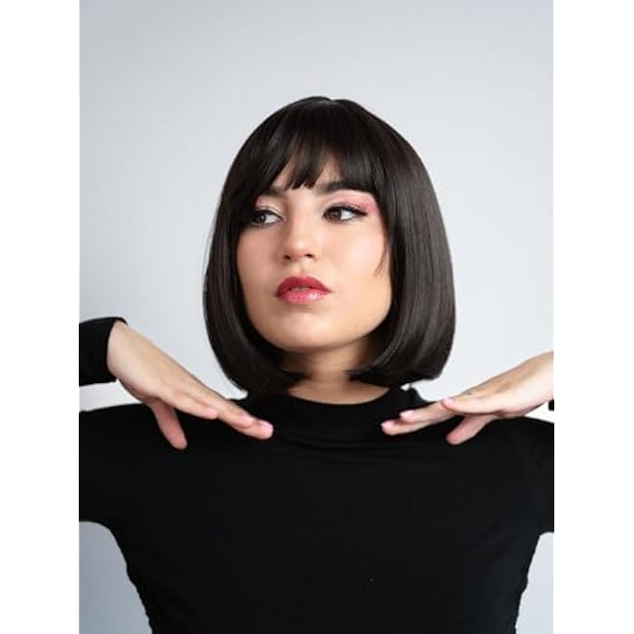 DILLARDS Gaibmax - Wigs For Women Hair Natural Looking Wigs For Women Short Hair Bob Wig With Bangs Fiber Synthetic Wigs - Image 2